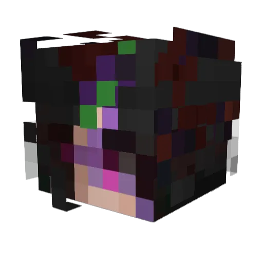 KindBrush Minecraft avatar head, 3D render