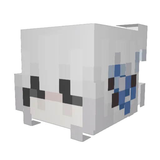 KindFungus Minecraft avatar head, 3D render