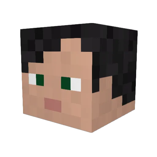 KindIlya Minecraft avatar head, 3D render