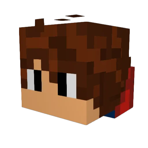 KindPal Minecraft avatar head, 3D render