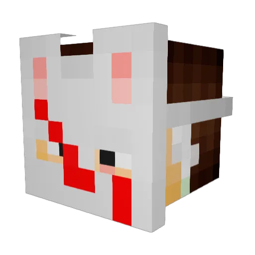 KindSad Minecraft avatar head, 3D render