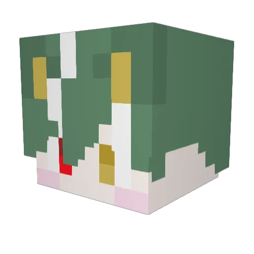 Kind_Hyunjun Minecraft avatar head, 3D render