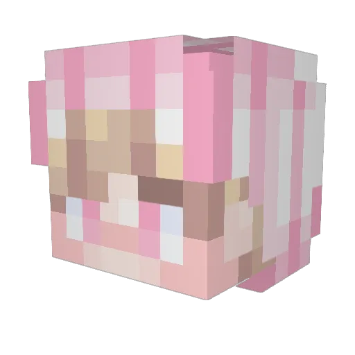 Kind_Usagi Minecraft avatar head, 3D render