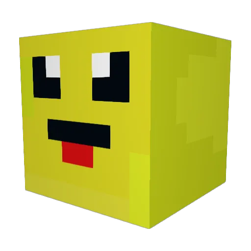 KindaDuck Minecraft avatar head, 3D render