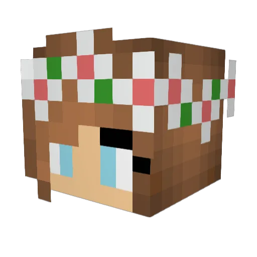 KindaJoy Minecraft avatar head, 3D render