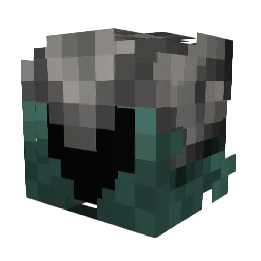 KindaLikeGhandi Minecraft avatar head, 3D render