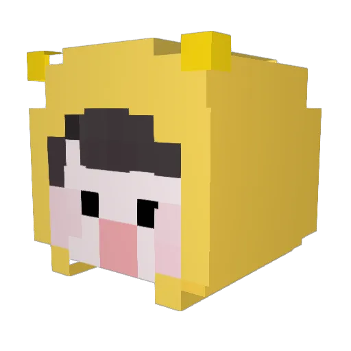 KinderBueno33 Minecraft avatar head, 3D render