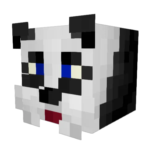 KinderMagic Minecraft avatar head, 3D render