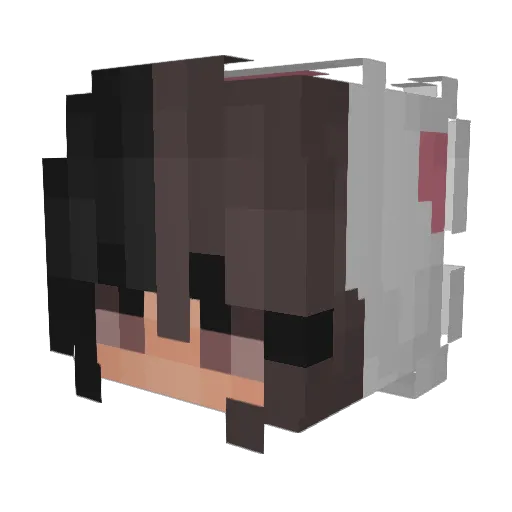 Kinderbetreuung Minecraft avatar head, 3D render