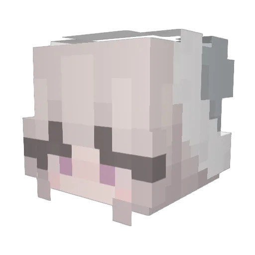 Kinderriegel Minecraft avatar head, 3D render