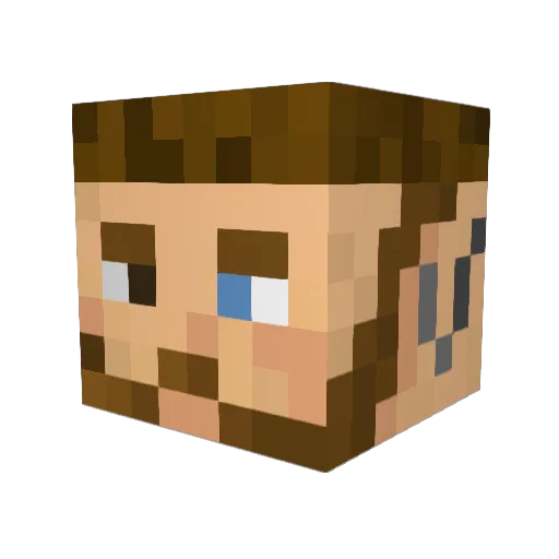 KindlyViking Minecraft avatar head, 3D render