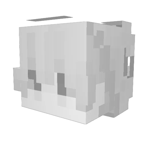 Kindness Minecraft avatar head, 3D render