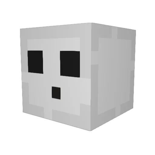 Kindred_Luck Minecraft avatar head, 3D render