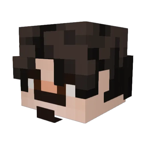 KineX153 Minecraft avatar head, 3D render
