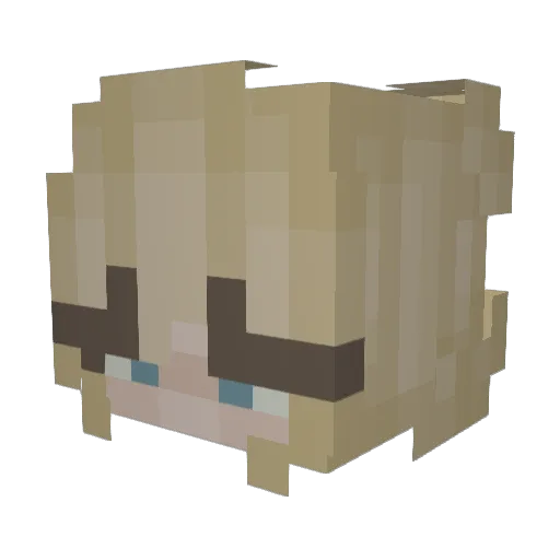 KineticSNC Minecraft avatar head, 3D render