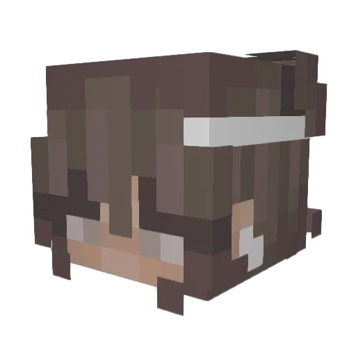 Kineups Minecraft avatar head, 3D render