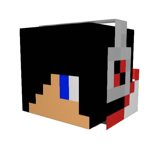 King0209 Minecraft avatar head, 3D render