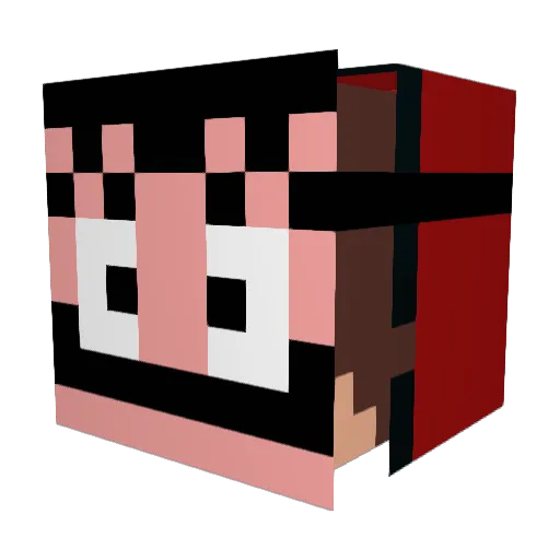 King0602 Minecraft avatar head, 3D render