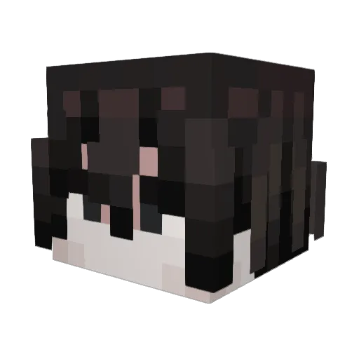 King0727_ Minecraft avatar head, 3D render