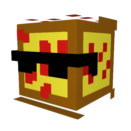 King0fPizza Minecraft avatar head, 3D render