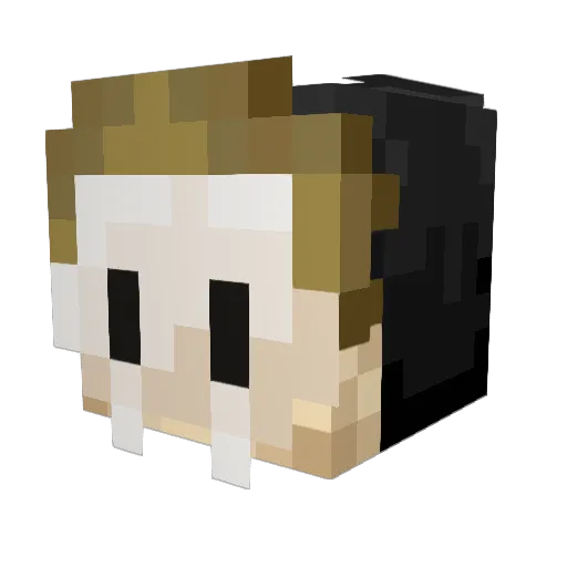 King1248 Minecraft avatar head, 3D render