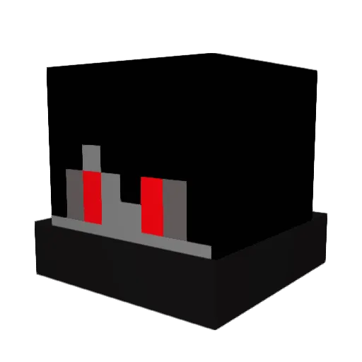 King2015h Minecraft avatar head, 3D render
