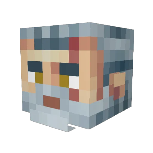 King3579 Minecraft avatar head, 3D render