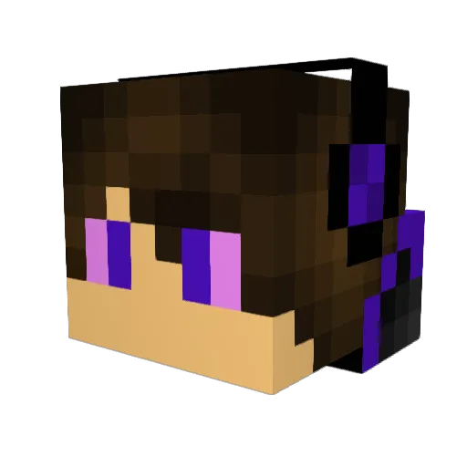 King405 Minecraft avatar head, 3D render