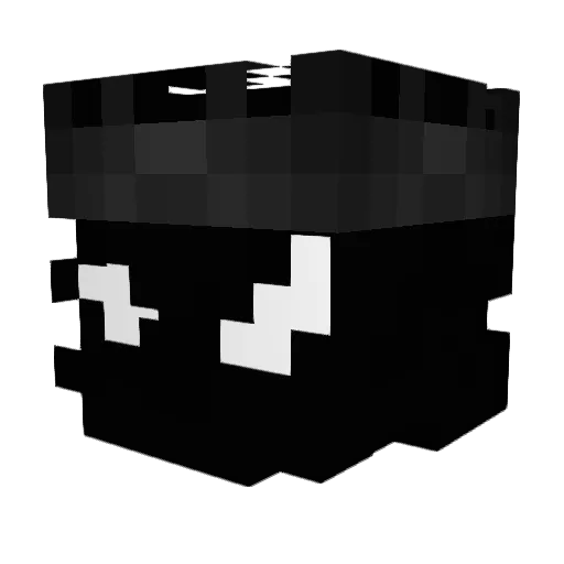 King5of5Darkness Minecraft avatar head, 3D render
