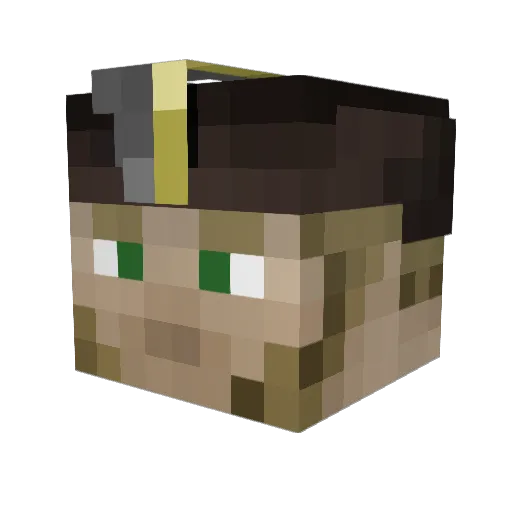 King7375 Minecraft avatar head, 3D render