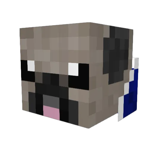 King89 Minecraft avatar head, 3D render