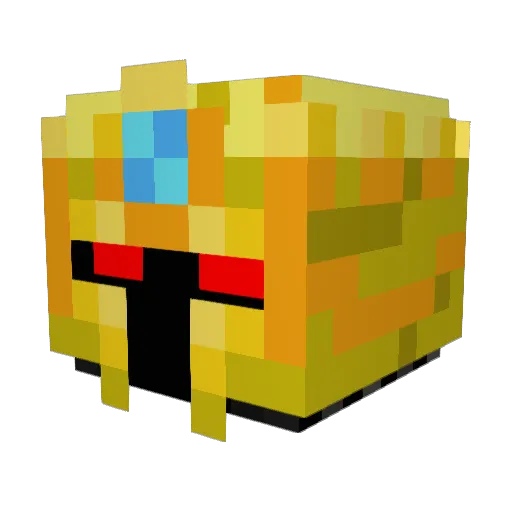 KingAeroBlade Minecraft avatar head, 3D render