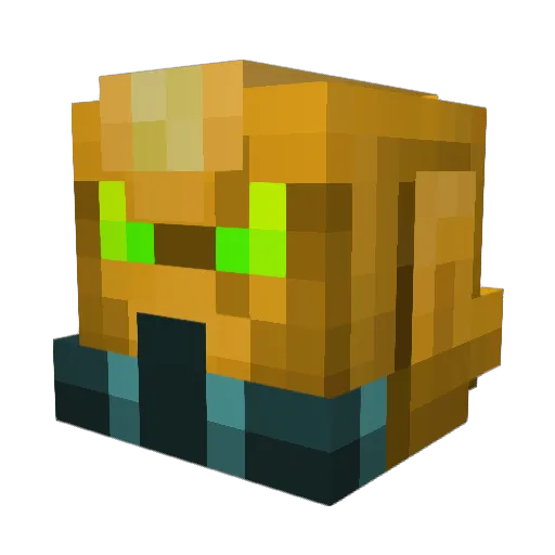 KingAeron Minecraft avatar head, 3D render