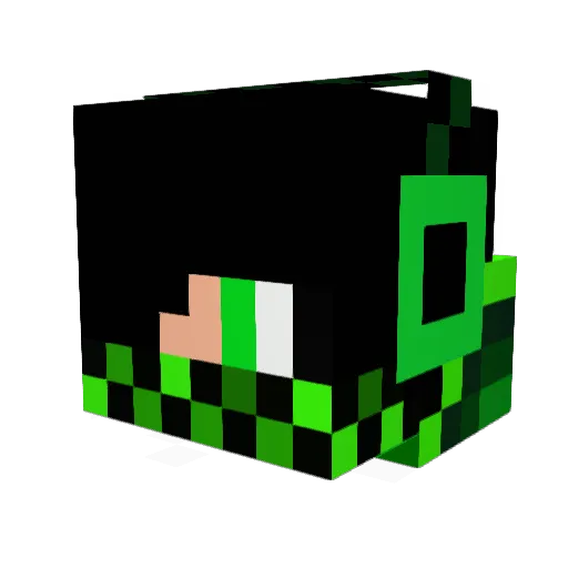KingAir23 Minecraft avatar head, 3D render