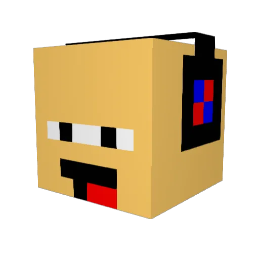 KingAlamein Minecraft avatar head, 3D render