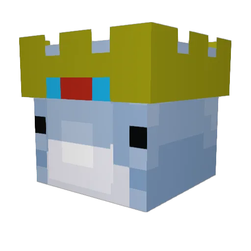 KingAlex02 Minecraft avatar head, 3D render