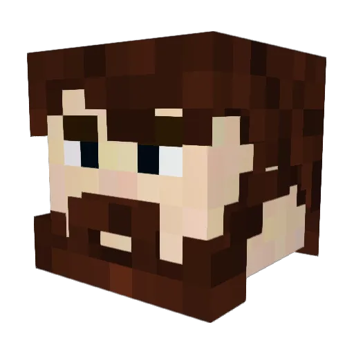 KingAltair Minecraft avatar head, 3D render