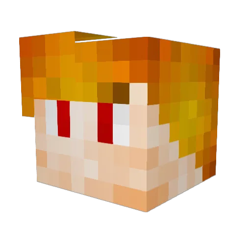 KingAnkh Minecraft avatar head, 3D render
