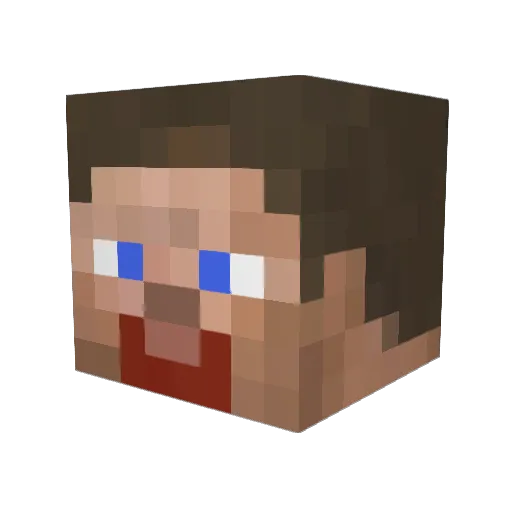 KingArthur515 Minecraft avatar head, 3D render