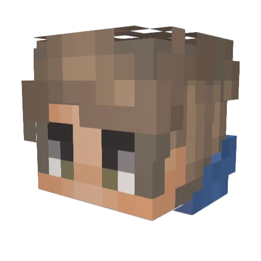 KingAustin713 Minecraft avatar head, 3D render