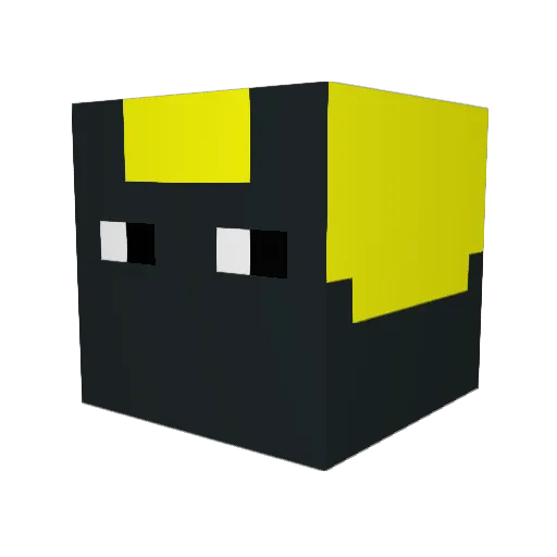 KingB07 Minecraft avatar head, 3D render