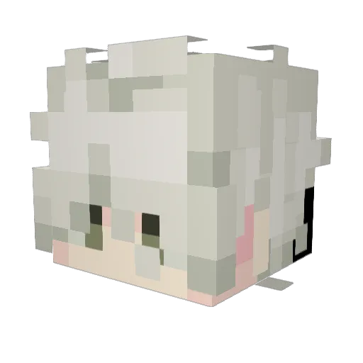 KingBMO123 Minecraft avatar head, 3D render