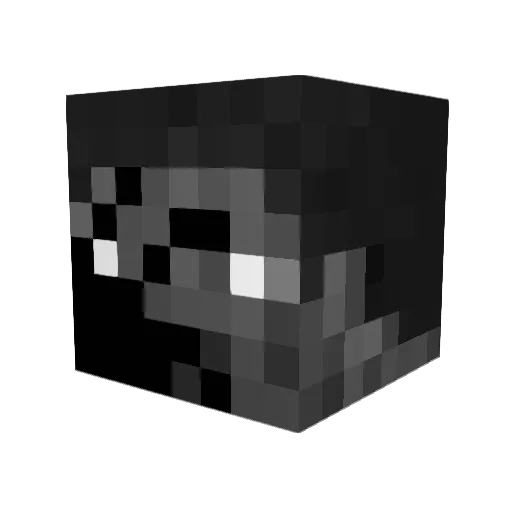 KingBallistic Minecraft avatar head, 3D render