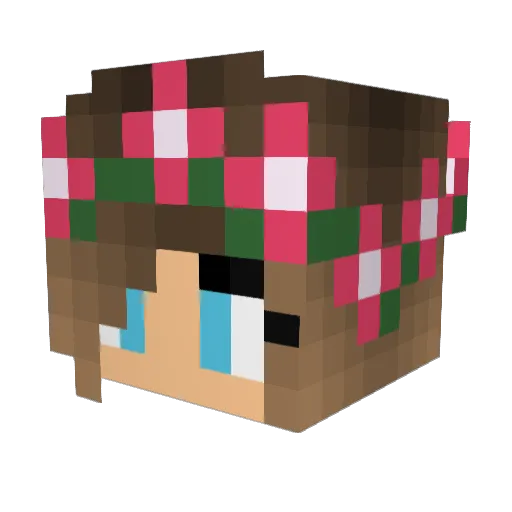 KingBaz3 Minecraft avatar head, 3D render
