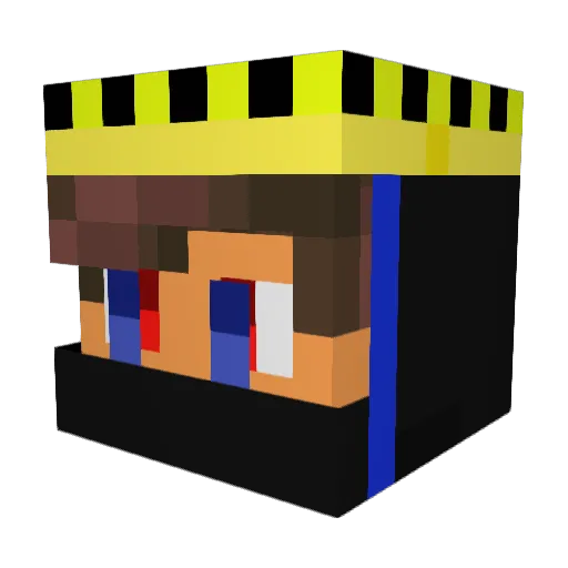 KingBigBroR6 Minecraft avatar head, 3D render