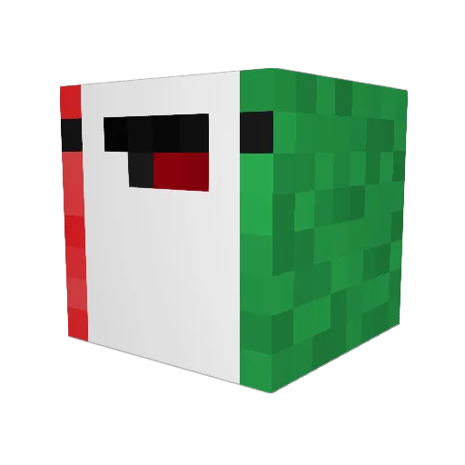 KingBiro01 Minecraft avatar head, 3D render