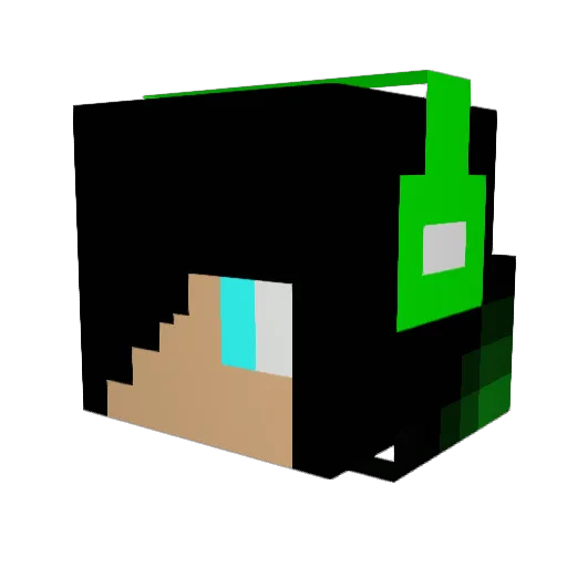 KingBlast123 Minecraft avatar head, 3D render