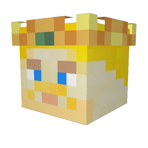 KingBobTheGreat Minecraft avatar head, 3D render