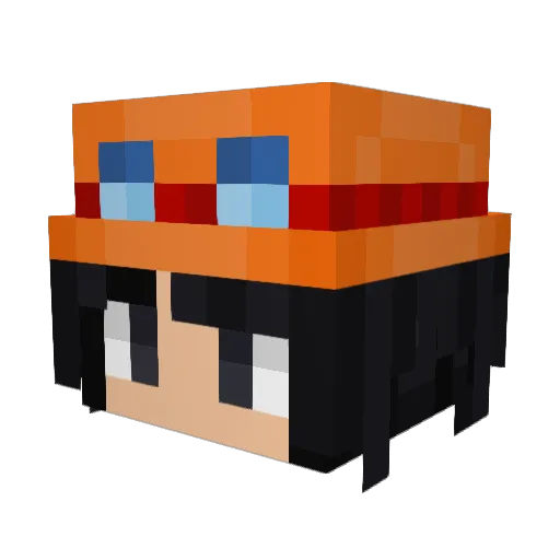 KingBoolian Minecraft avatar head, 3D render