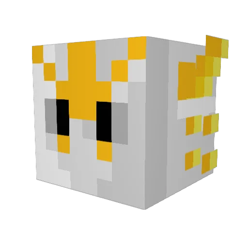 KingBosk Minecraft avatar head, 3D render